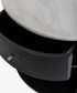 Dana Oval Side Table Ebony