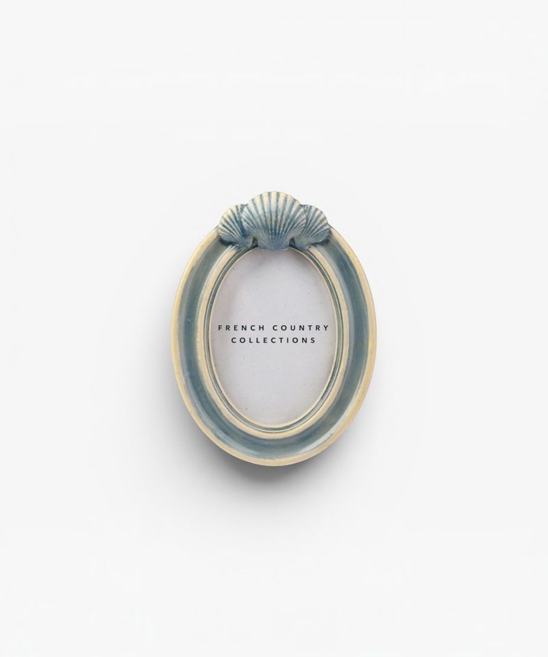 Seashell Oval Mini Photo Frame 2.5x3.5"