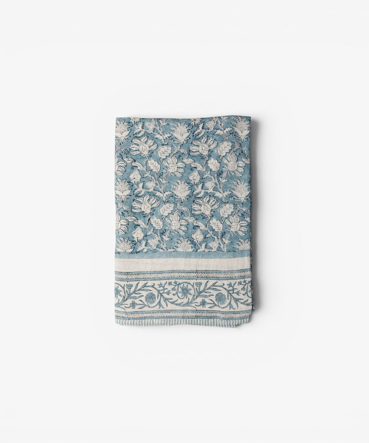 Willow Blue Linen Tablecloth Small