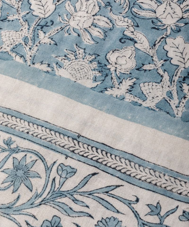 Willow Blue Linen Tablecloth Small
