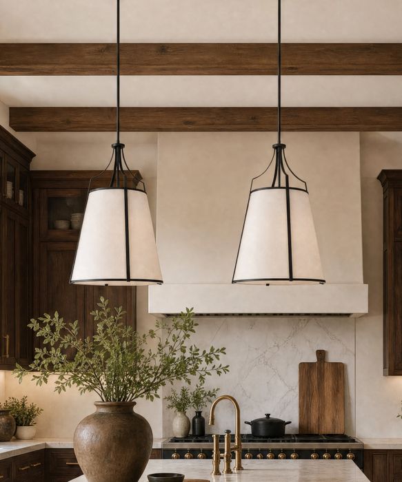 Ellery Pendant Tall Black
