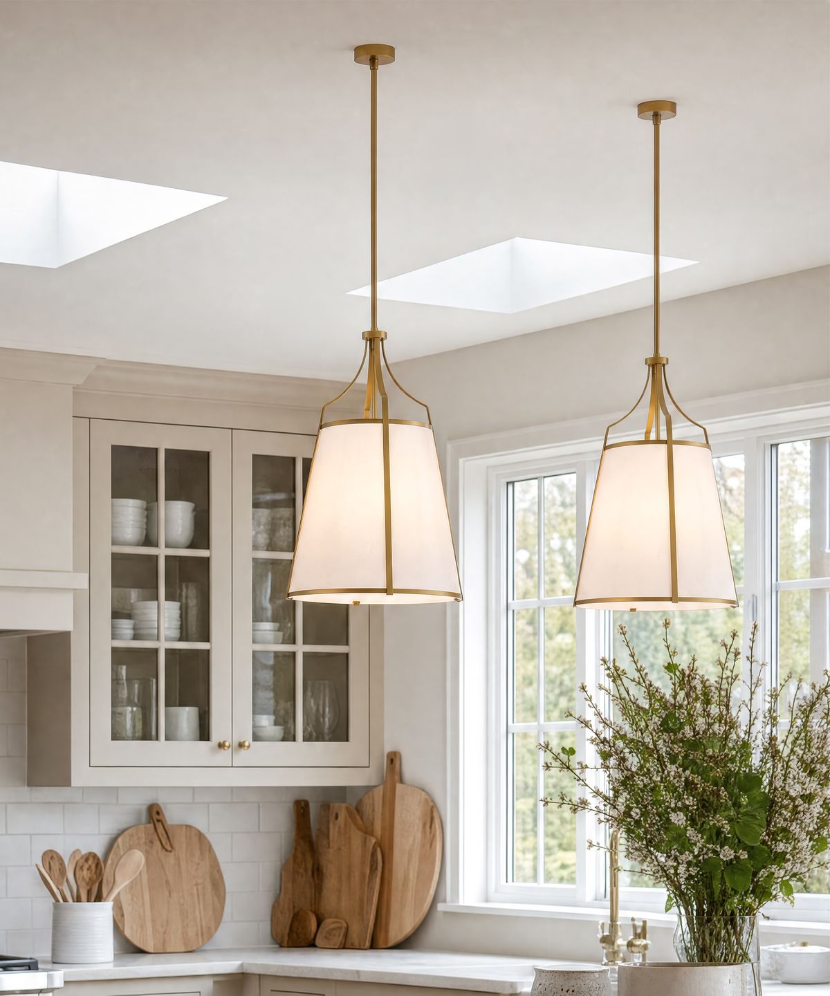 Ellery Pendant Tall Gold
