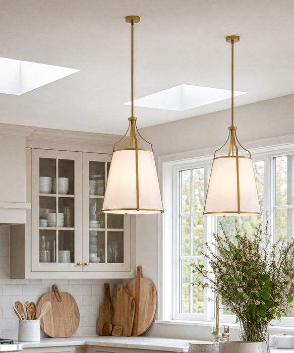 Ellery Pendant Tall Gold