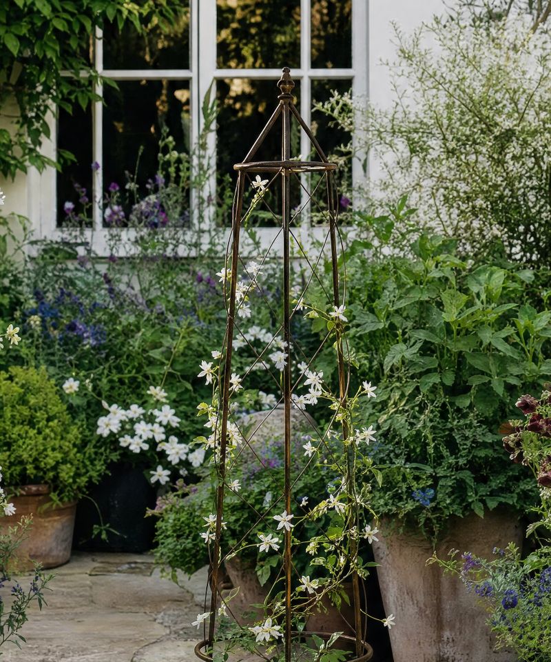 Ivy Plant Trellis Brown Large