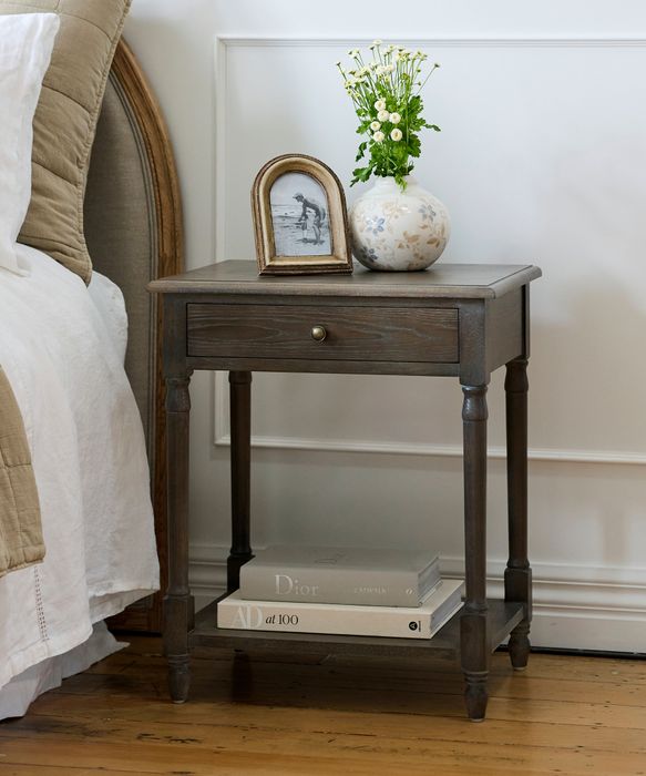 Chloe Bedside Oak Grey