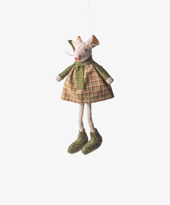 Green Tilly Mouse Hanging