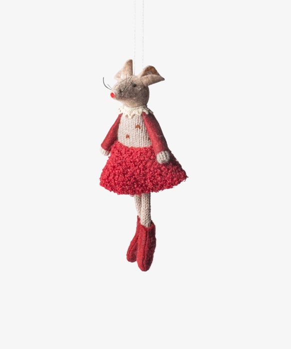 Red Edna Mouse Hanging