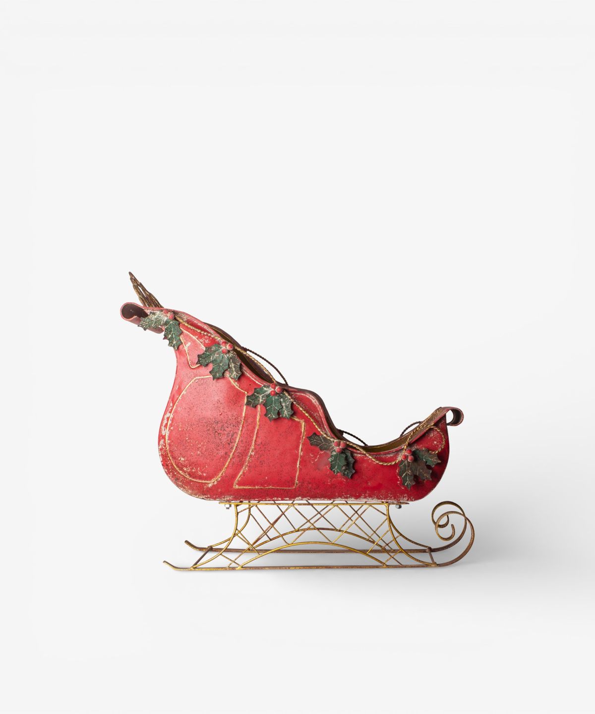 Holly Santa Sleigh