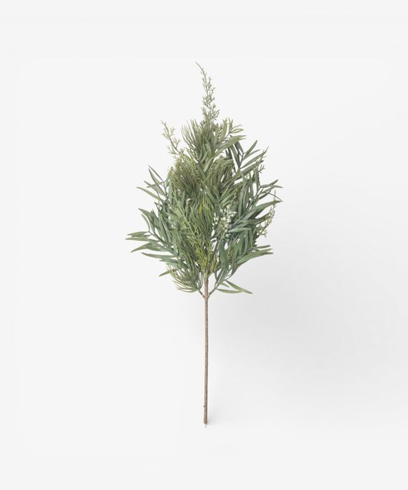 Mixed Silver Green Branch 70cm