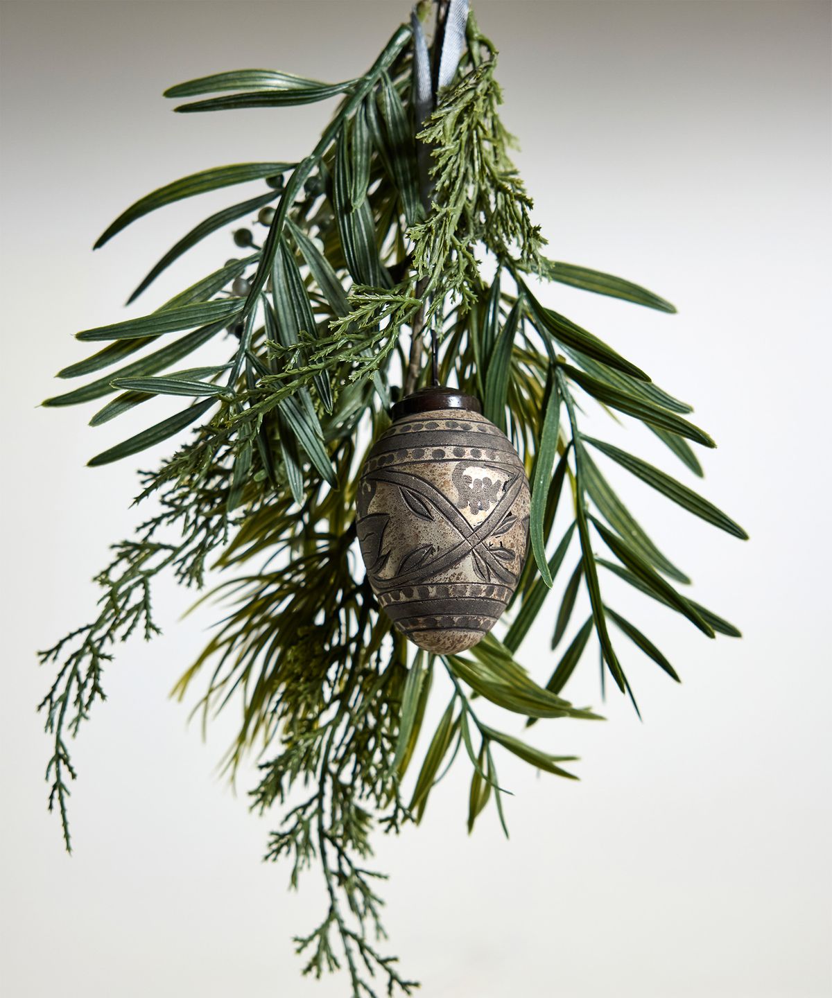 Mixed Silver Green Branch 70cm