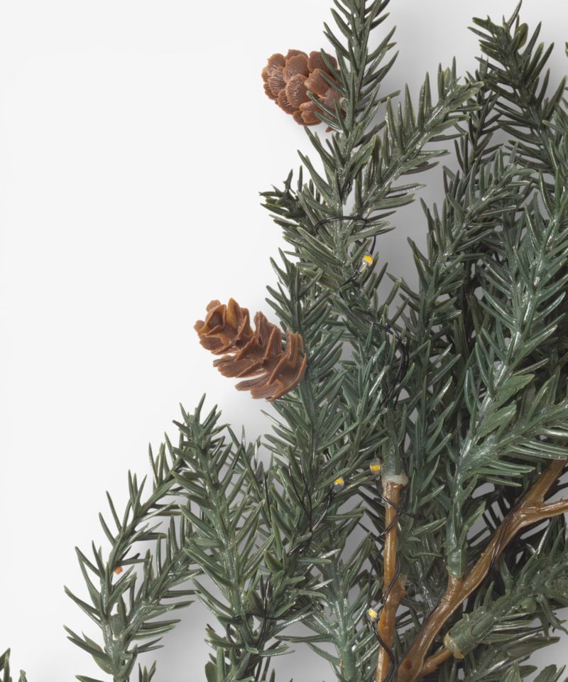 Pinecone Light Up Branch 40cm