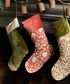 Pomegranate Floral Stocking Red