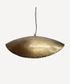 Masaomi Crimped Edge Pendent Gold Large