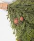 Pine Heart Wreath with Bells Large