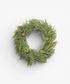 Mixed Pine Wreath Brown Velvet Bows and Bells