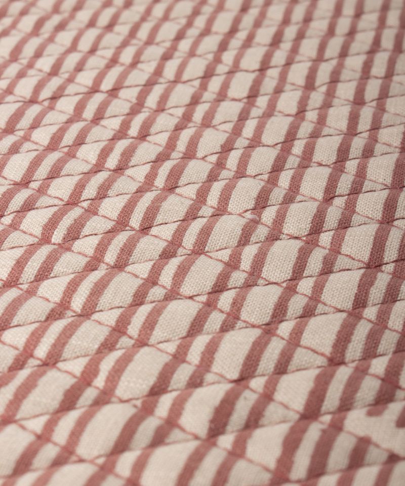 Striped Red Quilted Placemat