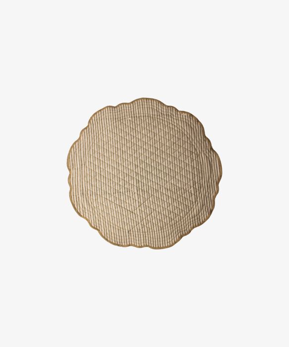Striped Green Quilted Placemat