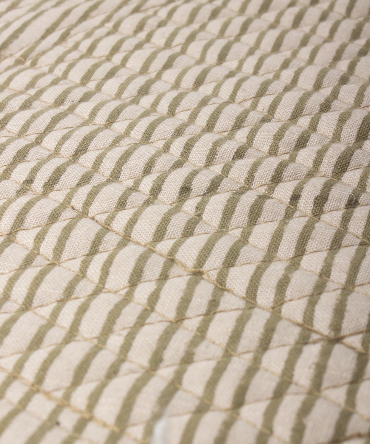Striped Green Quilted Placemat