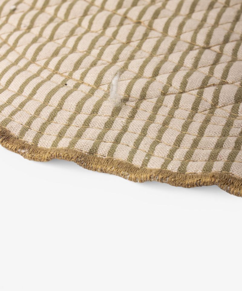 Striped Green Quilted Placemat