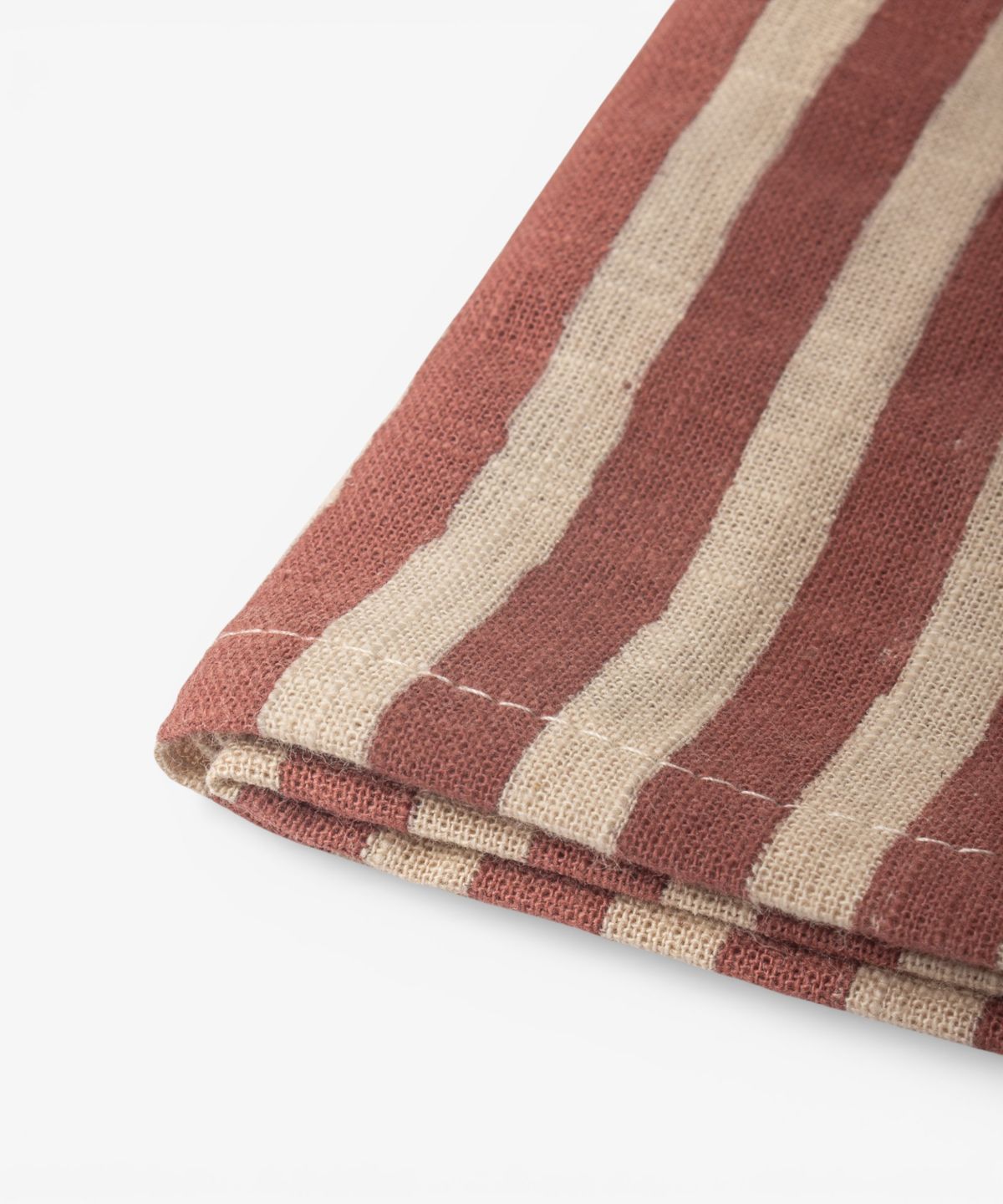 Striped Red Cotton Napkin
