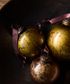 Marbleized Bauble Bronze Gold 8cm