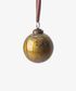 Marbleized Bauble Bronze Gold 8cm