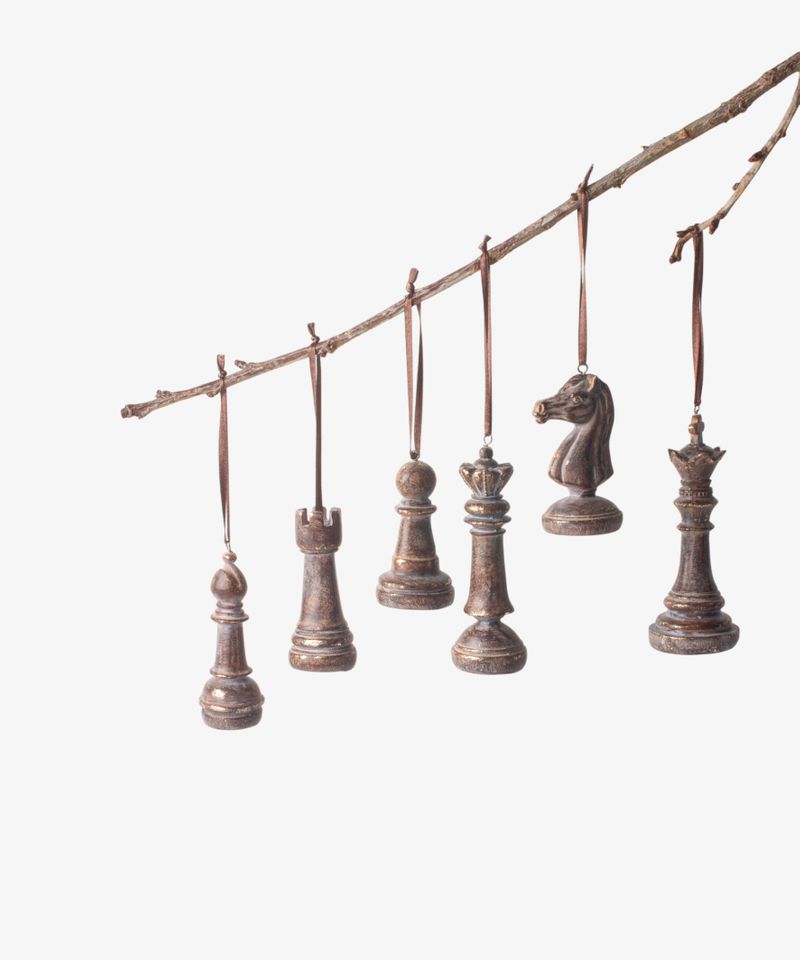 Hanging Chess Pieces (6PC)