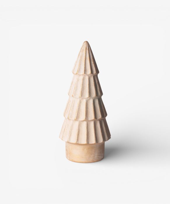 Form Stone Tree Fluted Gold 37.5cmH