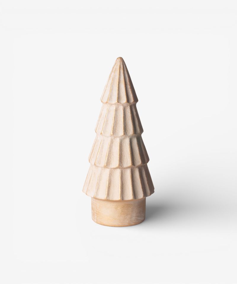 Form Stone Tree Fluted Gold 37.5cmH