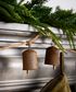 Cow Bell on Rope Garland Rust