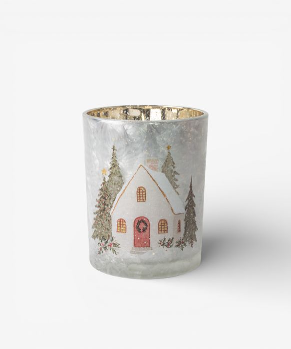 Aurelia Snowy Cottage Votive Large