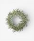Mixed Silver Green Wreath 60cm