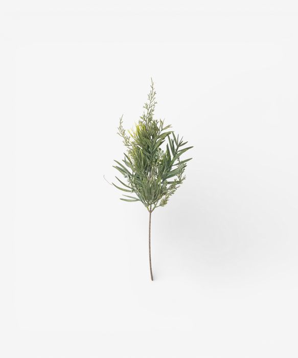 Mixed Silver Green Branch 55cm