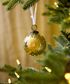 Amina Glass Bauble Gold Lustre