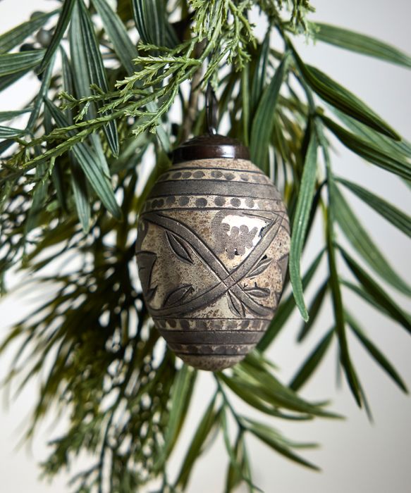 Silver Eclipse Small Hanging Egg