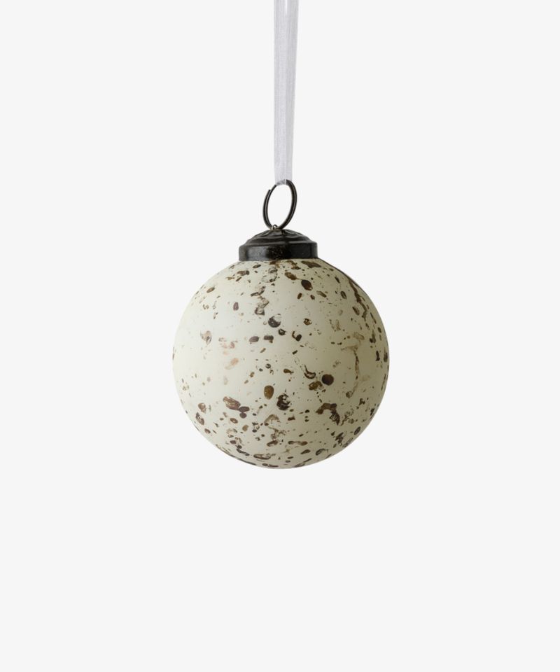 Painterly Cream Hanging Ball