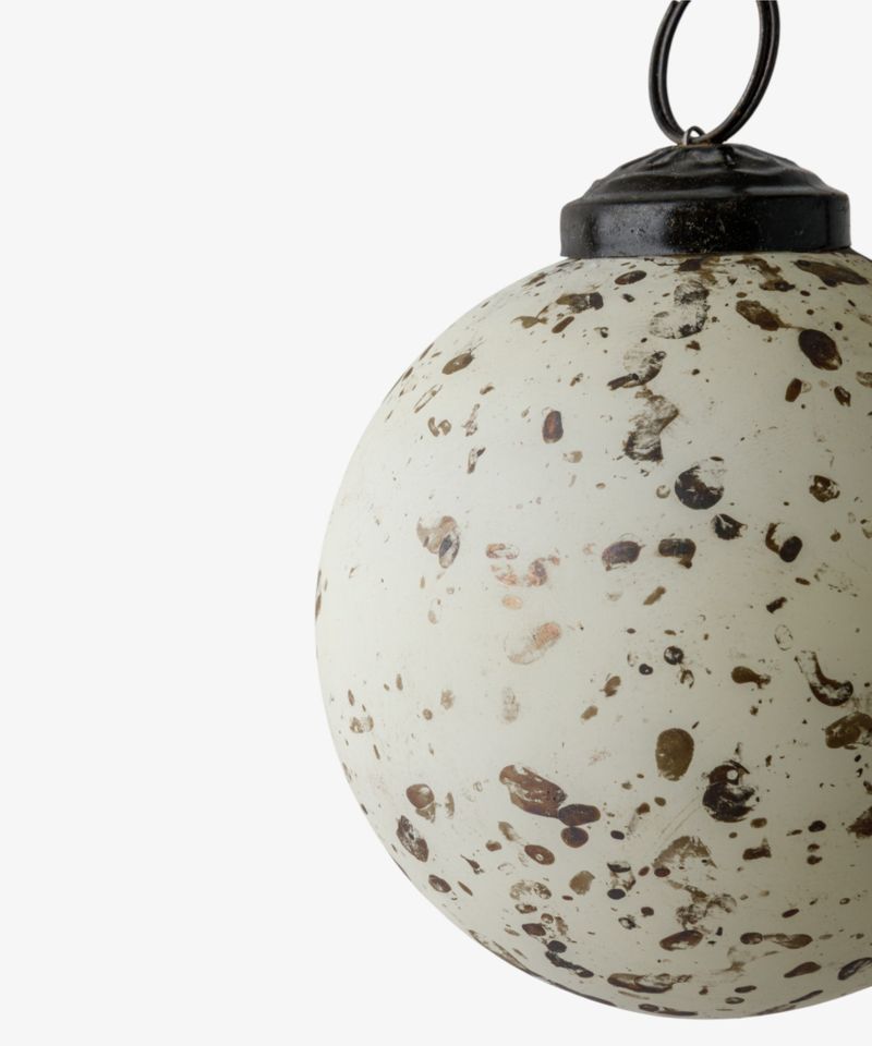 Painterly Cream Hanging Ball