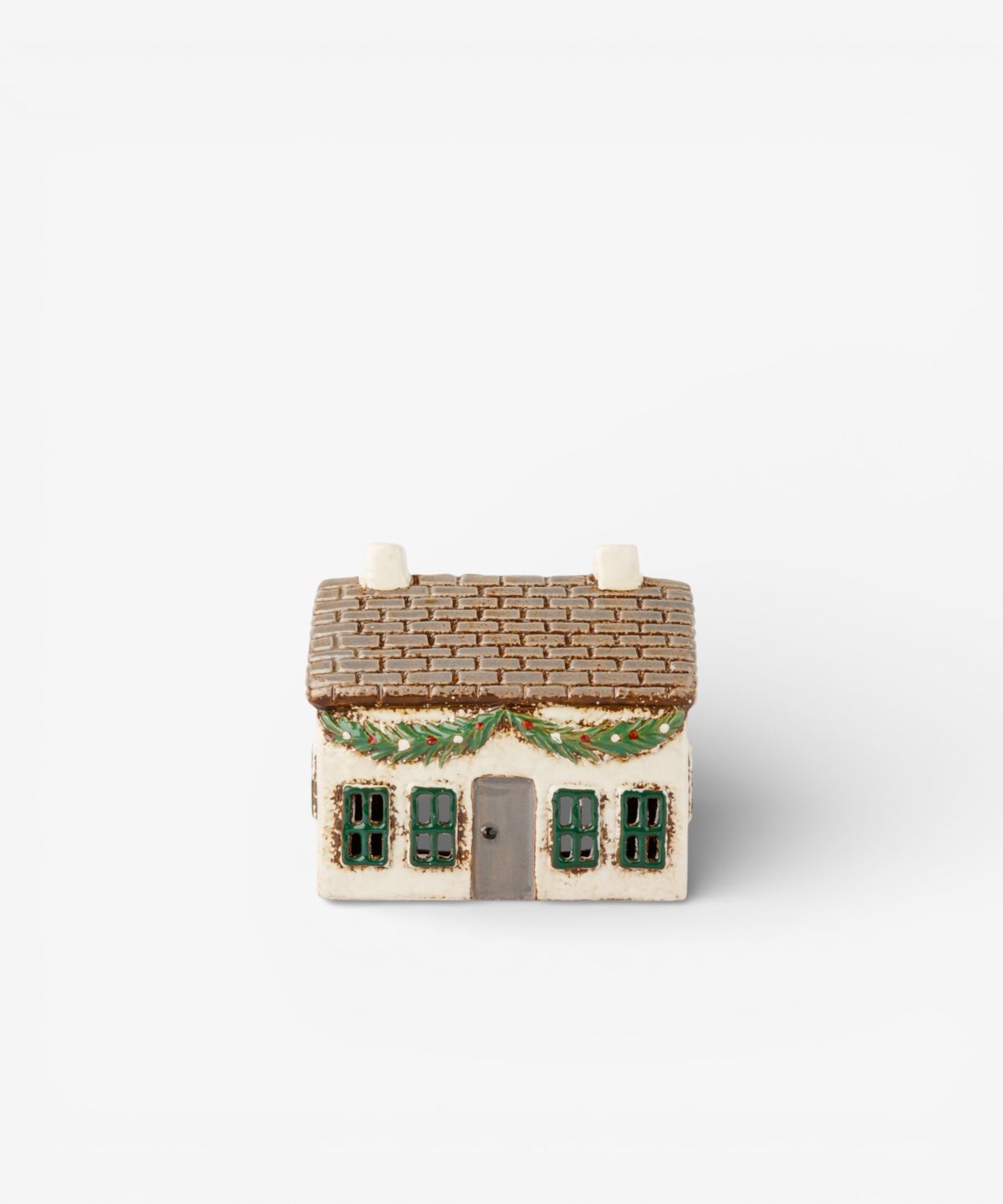 Christmas Tea Light Cottage with Swag