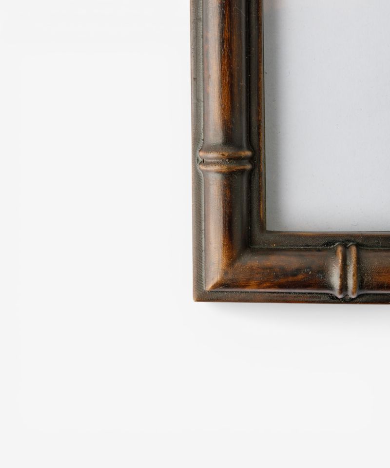 Bamboo Round Top Photo Frame 4x6