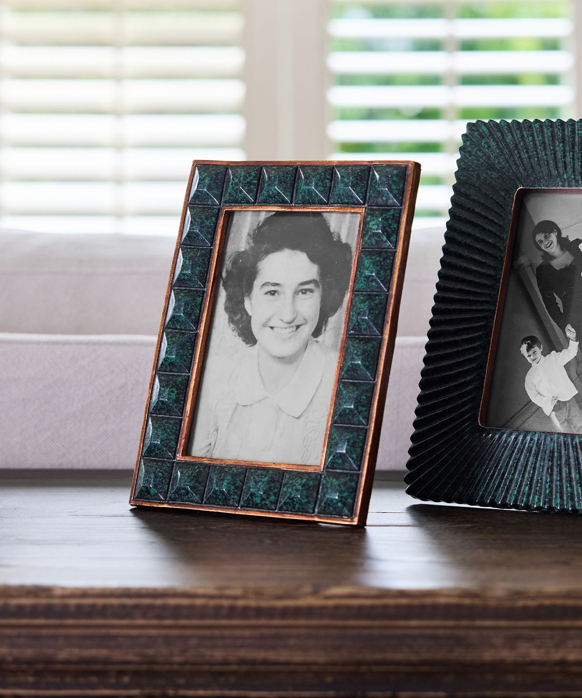 Jade Squares Photo Frame 4x6