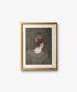 Vintage Portrait Lady in Green Wall Art