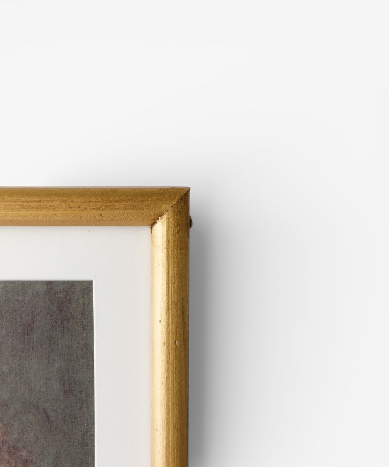 Vintage Portrait Lady in Green Wall Art