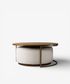 Edison Coffee Table Ottoman Off White