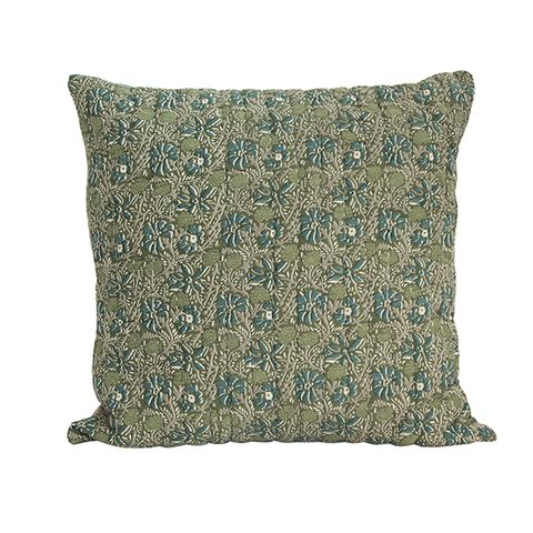 Wandering Floral Euro Cover Blue Green 65x65cm