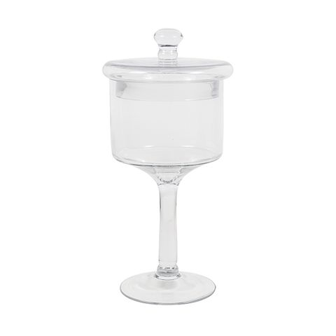 Glass Bowl with Lid Short