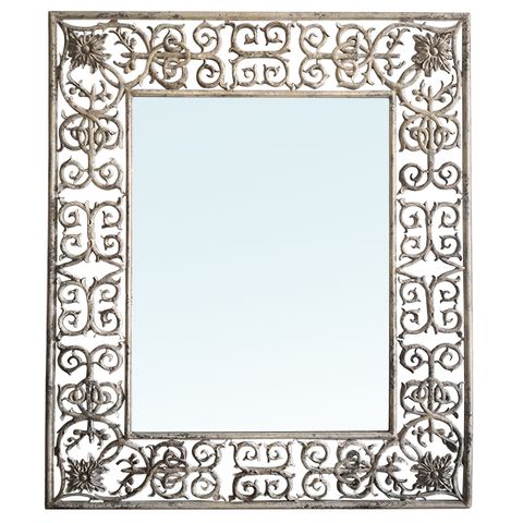 Romantique Rectangular Metal Mirror