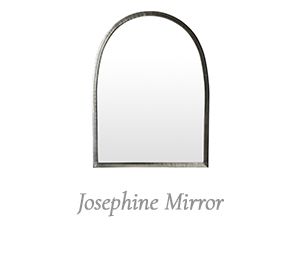 Josephine silver arched mirror 