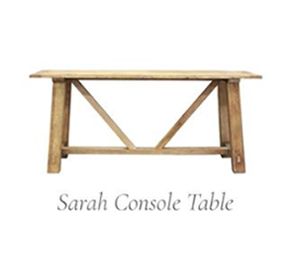 Sarah Console Table - Reclaimed oak