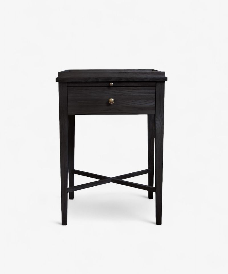 Saskia Bedside Table Black