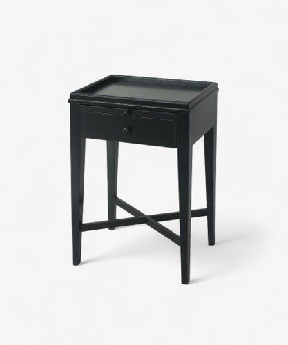 Saskia Bedside Table Black